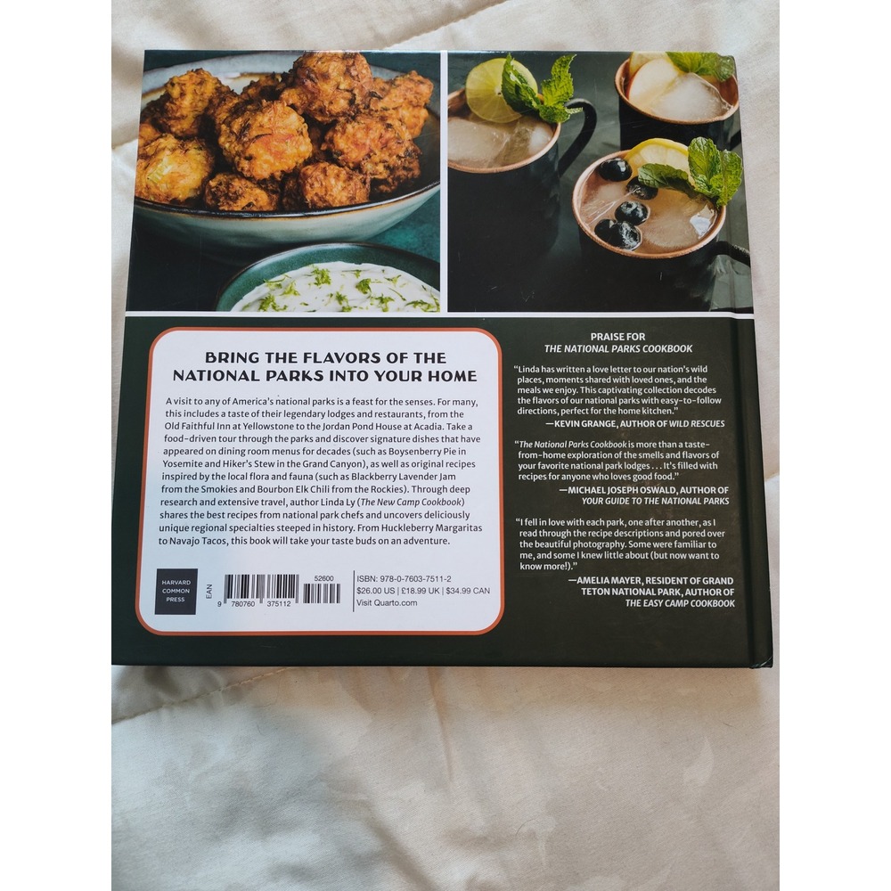 National Parks Cookbook Linda Ly Hardcover Recipes from America National Parks - Picture 2 of 3